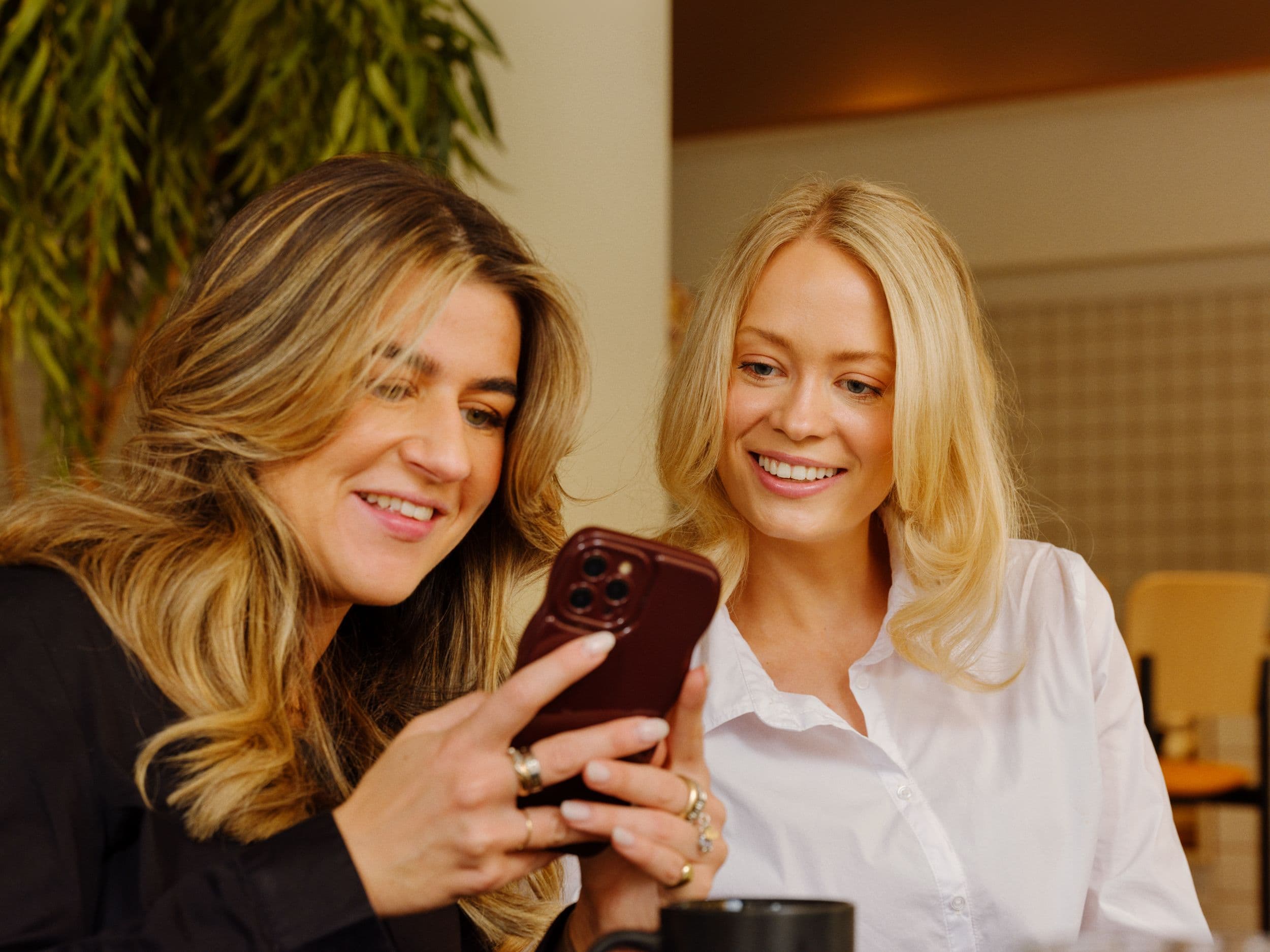 Two women finding inspiration